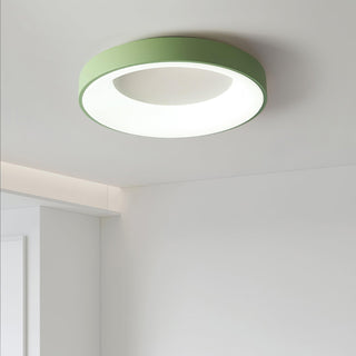 Solara Plafonnier en fer contemporain abat-jour vert