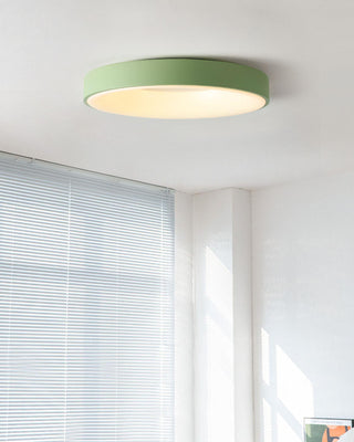 Solara Plafonnier en fer contemporain abat-jour vert