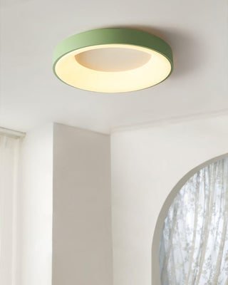 Solara Plafonnier en fer contemporain abat-jour vert