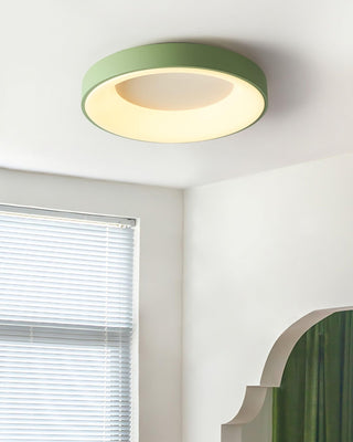Solara Plafonnier en fer contemporain abat-jour vert