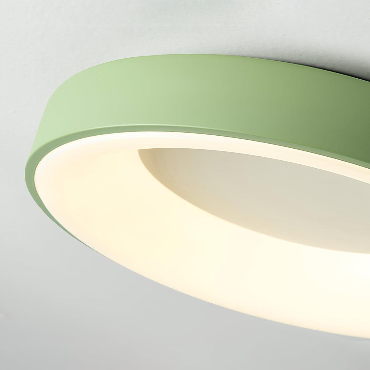 Gaviora Plafonnier en fer contemporain abat-jour vert