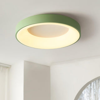 Solara Plafonnier en fer contemporain abat-jour vert