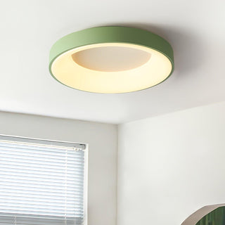 Solara Plafonnier en fer contemporain abat-jour vert