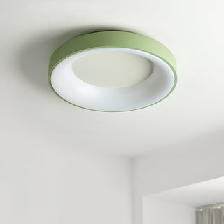 Solara Plafonnier en fer contemporain abat-jour vert