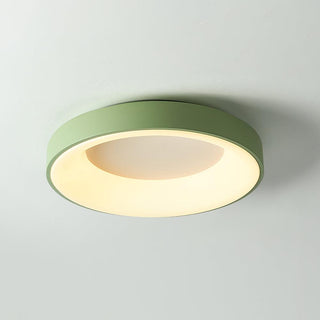 Solara Plafonnier en fer contemporain abat-jour vert