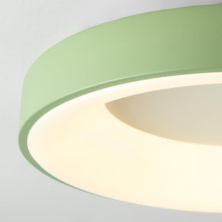 Solara Plafonnier en fer contemporain abat-jour vert