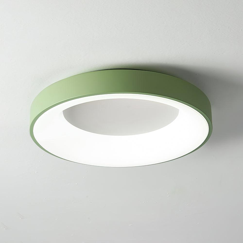 Gaviora Plafonnier en fer contemporain abat-jour vert