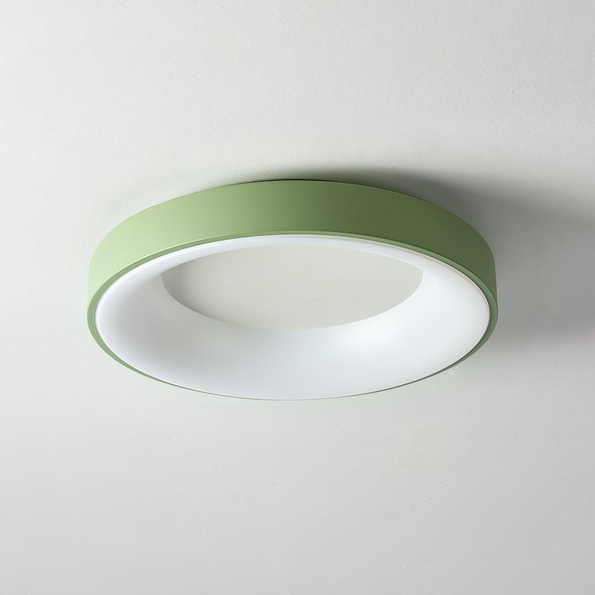 Gaviora Plafonnier en fer contemporain abat-jour vert