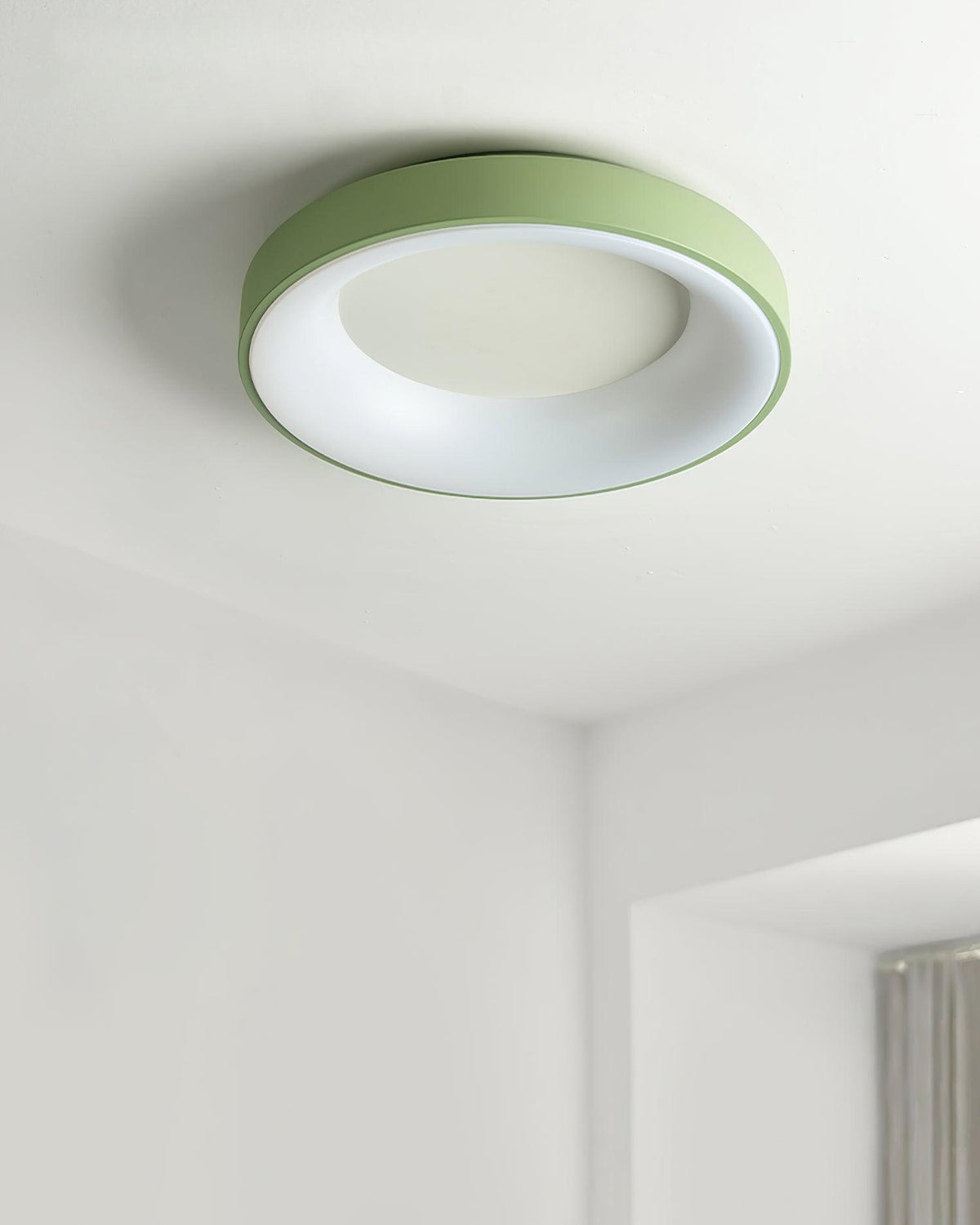 Gaviora Plafonnier en fer contemporain abat-jour vert
