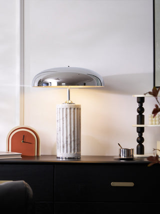 Zenith Lampe de Table en Marbre Moderne