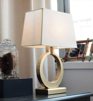 Lyrace Lampe de Table en Tissu Cozy