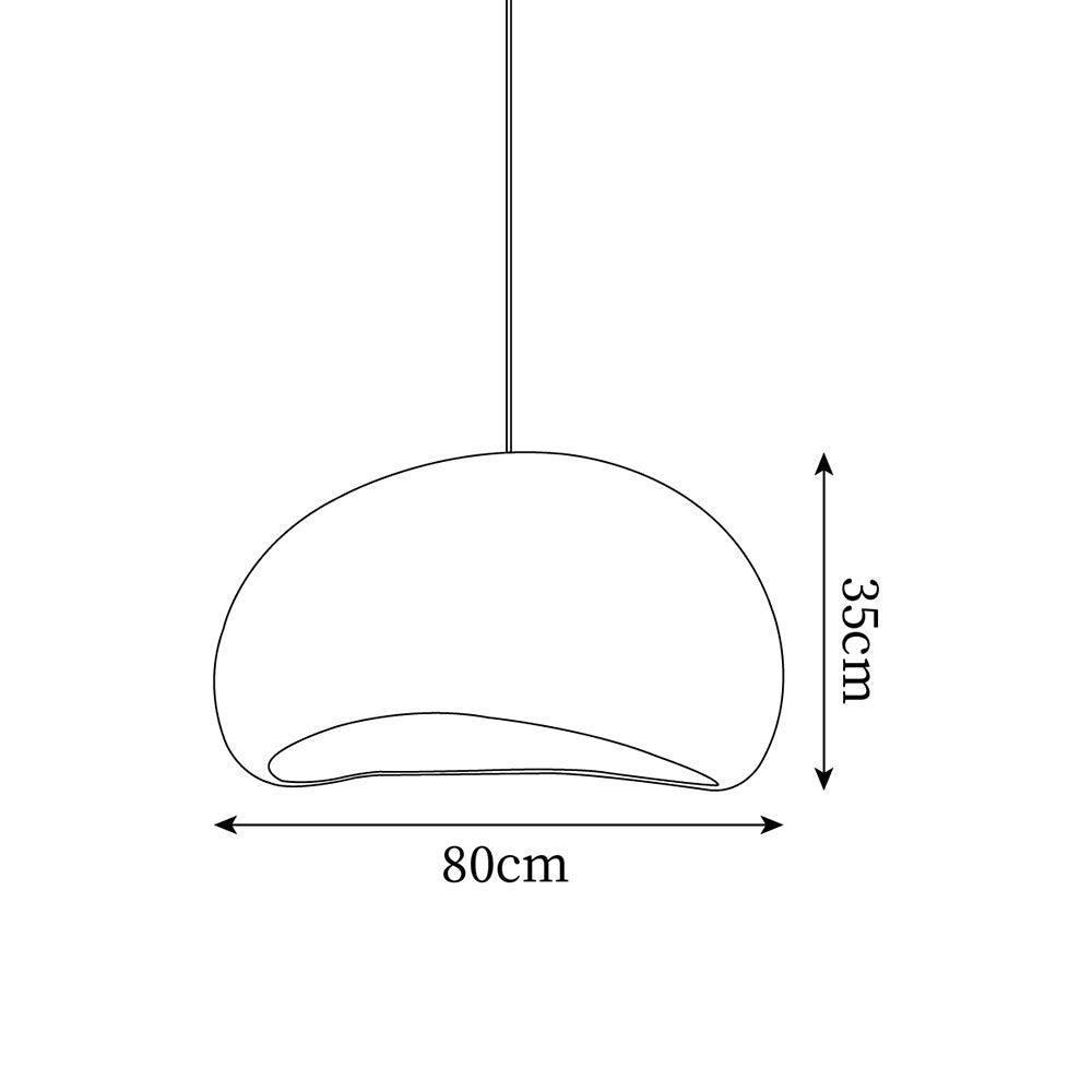 Pendant Lamp Pebble Inspired Organic Form Soft Glow Modern Artistic-Neutral Decor
