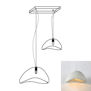Lustra Suspension Lampe Nuage Blanc Minimaliste