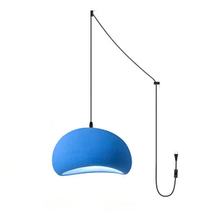 Solara Suspension en Plâtre Demi Dôme à Brancher Wabi Sabi