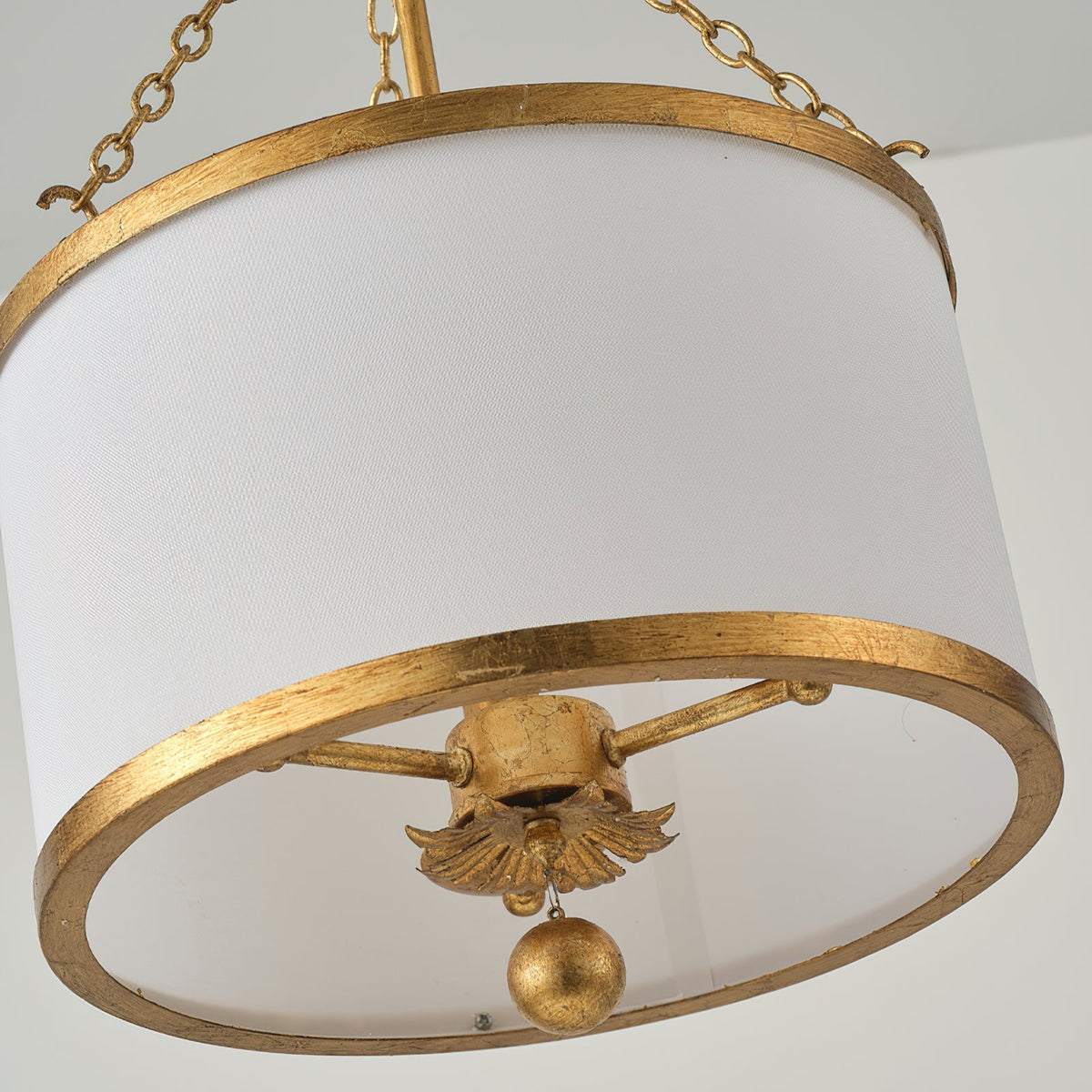 Full product shot of the Kian Pendant Light with its adjustable chain.
