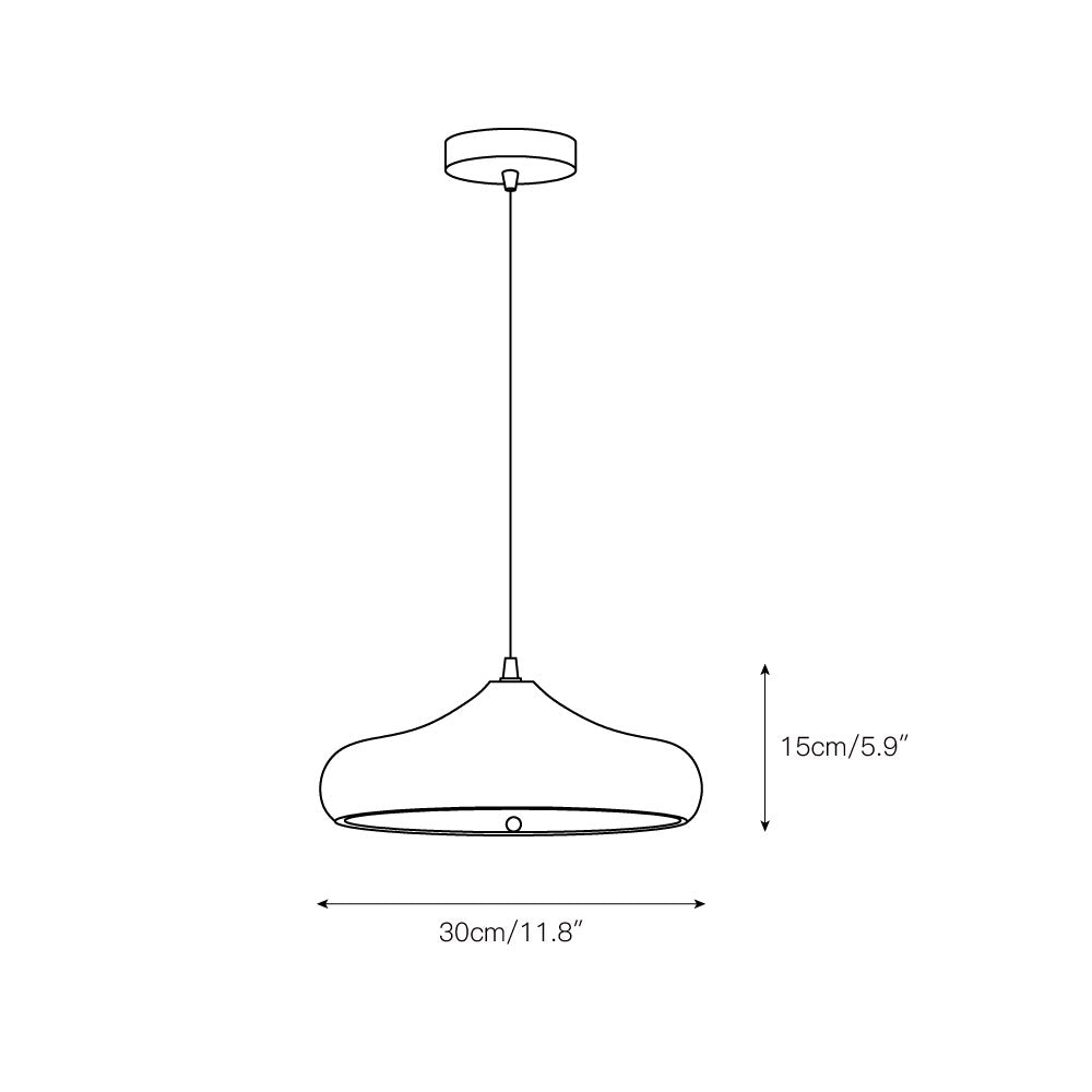 Etalyra Suspension Métal Noir Minimaliste Moderne