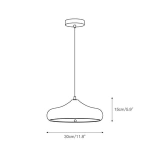 Etalyra Suspension Métal Noir Minimaliste Moderne