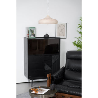 Etalyra Suspension Métal Noir Minimaliste Moderne