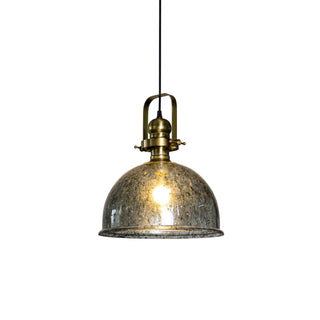 Ilvenel Suspension Bois Verre Industriel Vintage