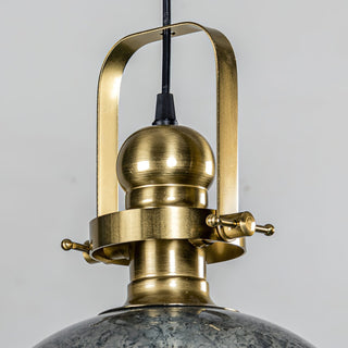 Ilvenel Suspension Bois Verre Industriel Vintage