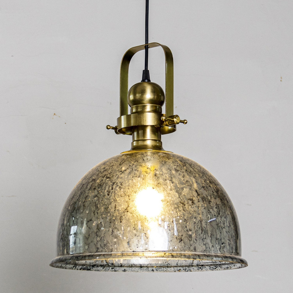 Ilvora Suspension Bois Verre Industriel Vintage