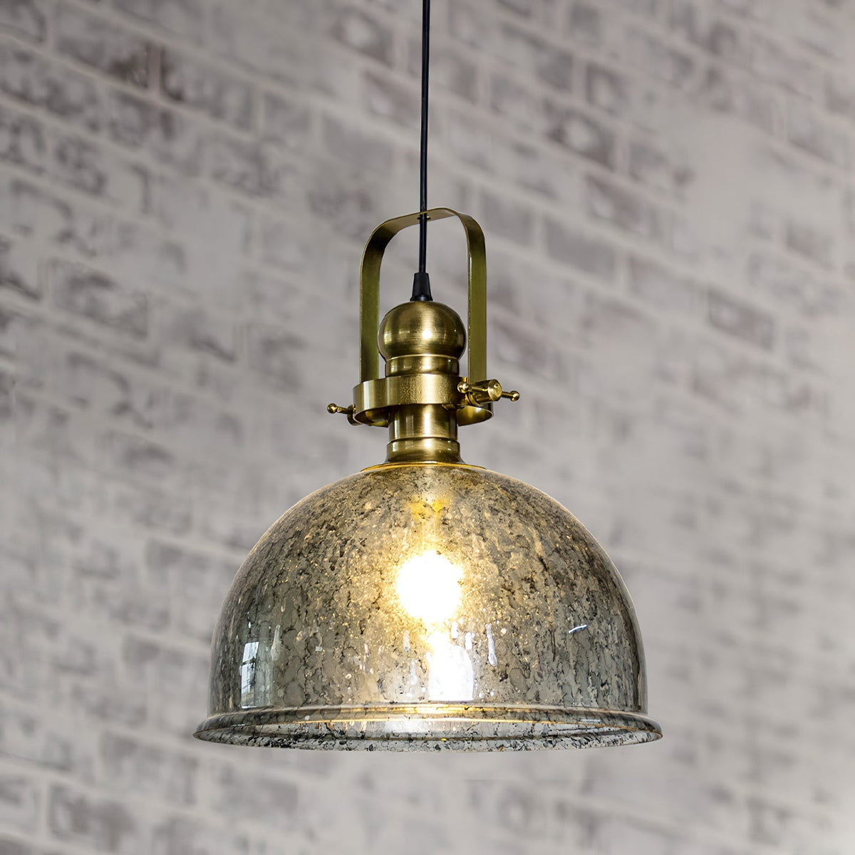 Ilvora Suspension Bois Verre Industriel Vintage