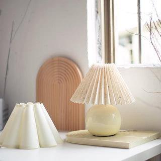 Nirixon Lampe de Table en Tissu Fantaisie