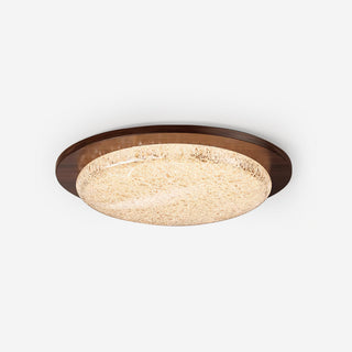 Kidson Plafonnier Résine Texturée Ton Bois LED-Luire