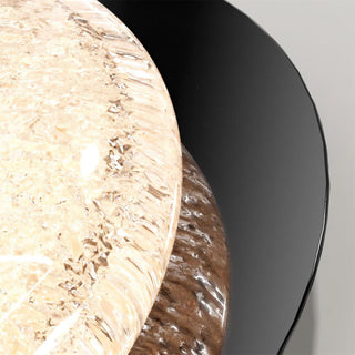 Kidson Plafonnier Résine Texturée Ton Bois LED-Luire