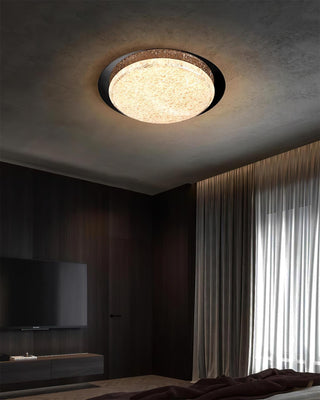 Kidson Plafonnier Résine Texturée Ton Bois LED-Luire