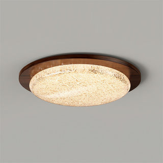 Kidson Plafonnier Résine Texturée Ton Bois LED-Luire