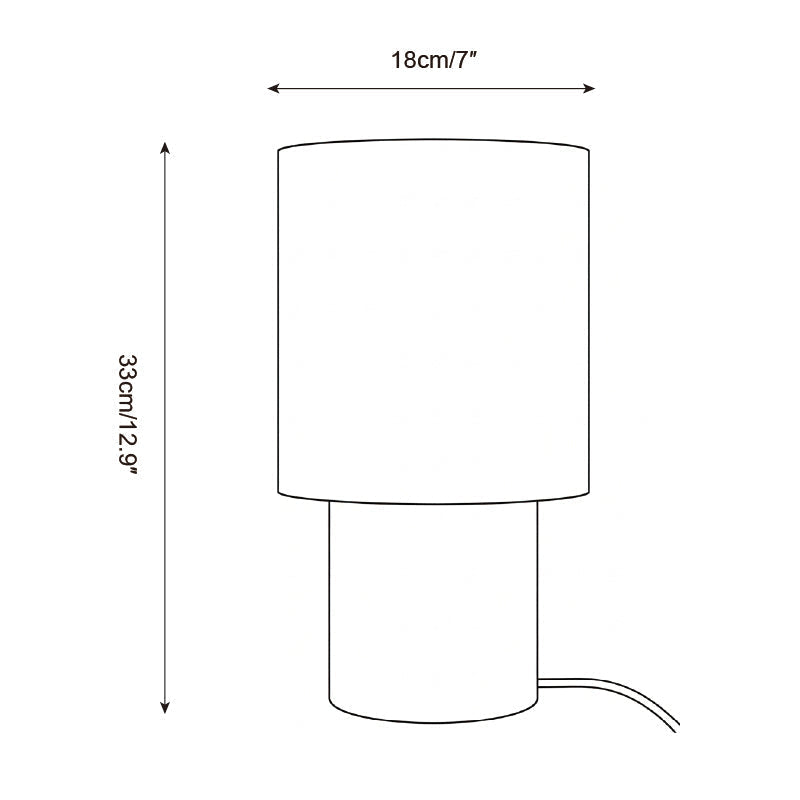 Alderielle Lampe de Table en Bois Noyer