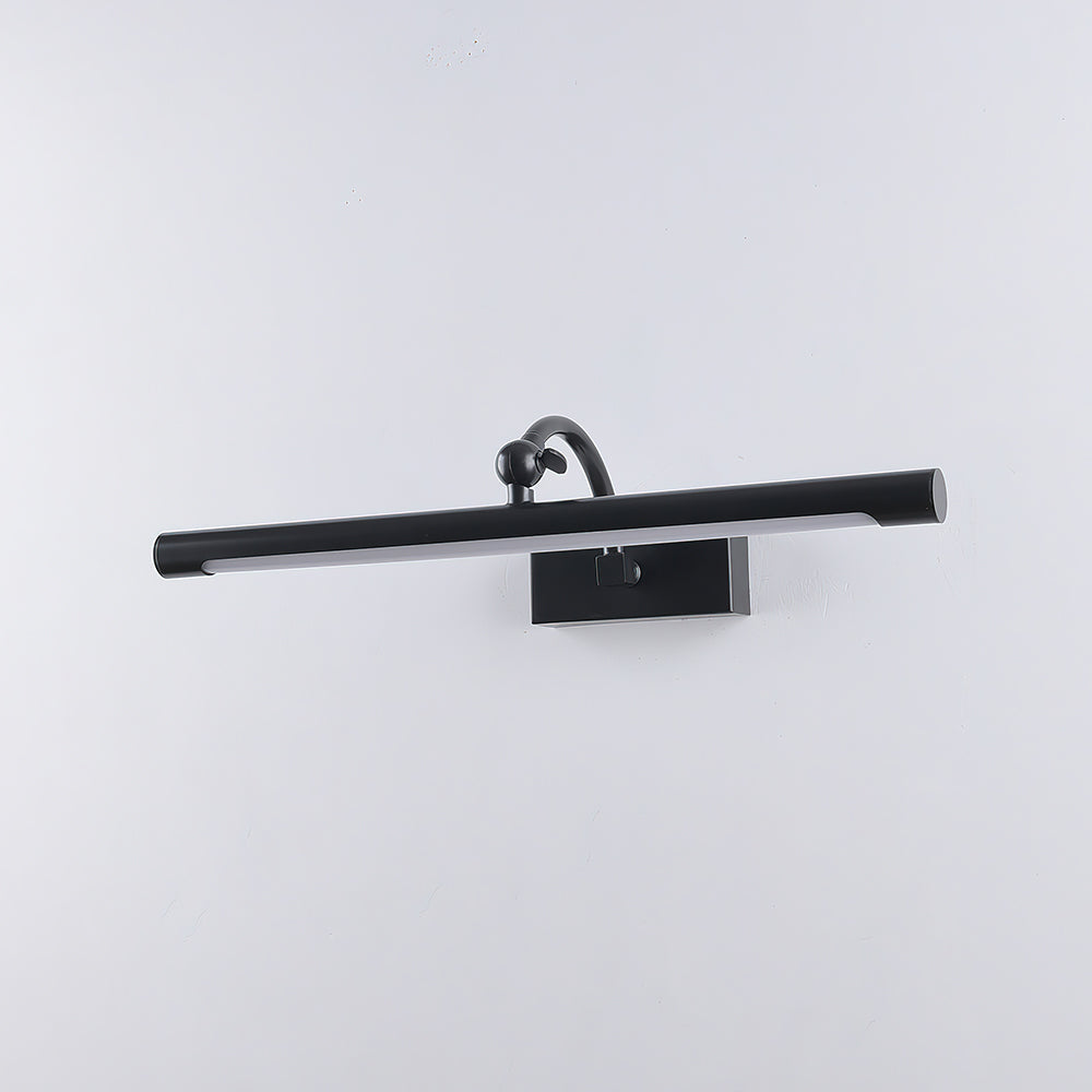 Front view of the Kingsbury sconce in black finish.