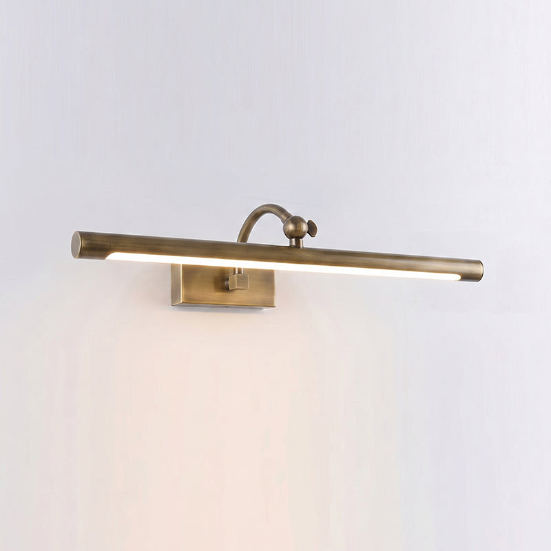 The large 30.3-inch Kingsbury sconce mounted in a long hallway.