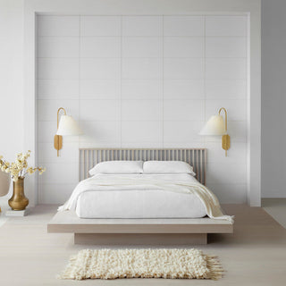 Nyphaiel Applique Murale Laiton Tissu Minimaliste Moderne