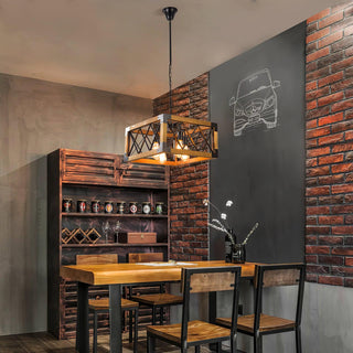 Grid Lustre Rectangulaire Pour Îlot de Cuisine