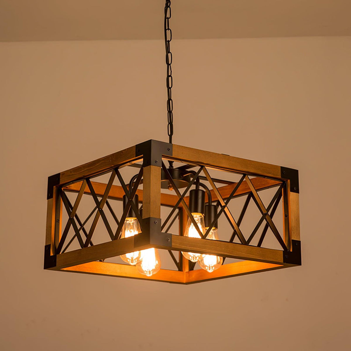 Grid Lustre Rectangulaire Pour Îlot de Cuisine