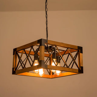 Grid Lustre Rectangulaire Pour Îlot de Cuisine