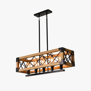 Grid Lustre Rectangulaire Pour Îlot de Cuisine