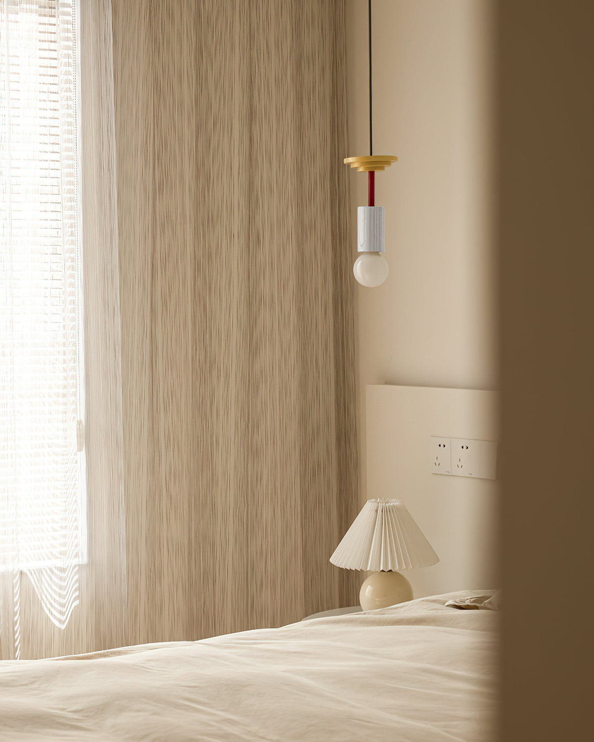 Dimension diagram for Klee Geometric Pendant Light Model A.