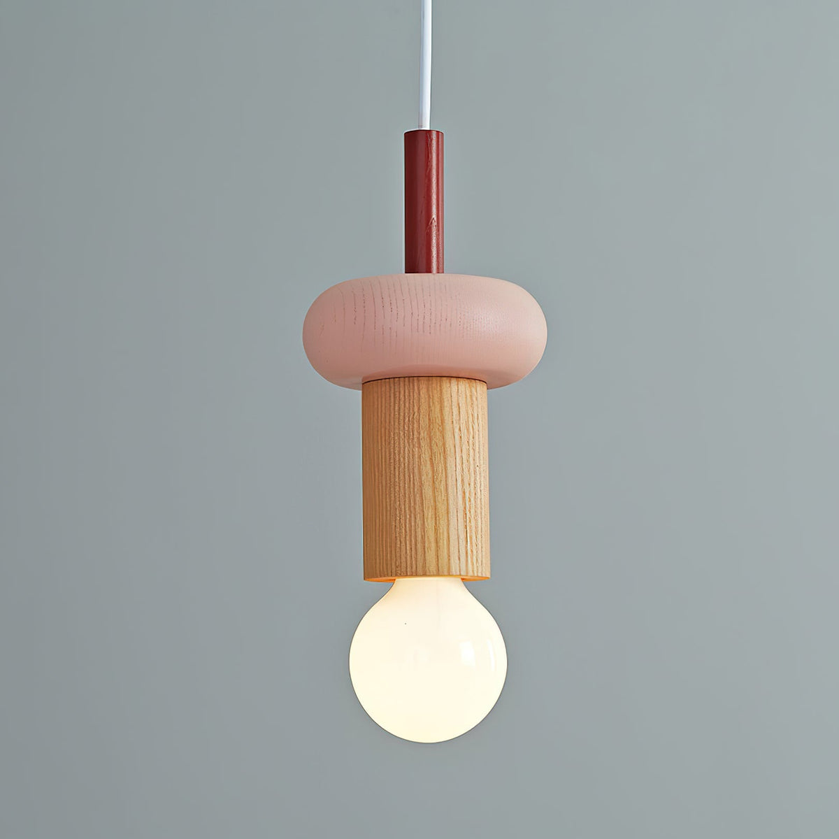 Side view of the black Klee Geometric Pendant Light.