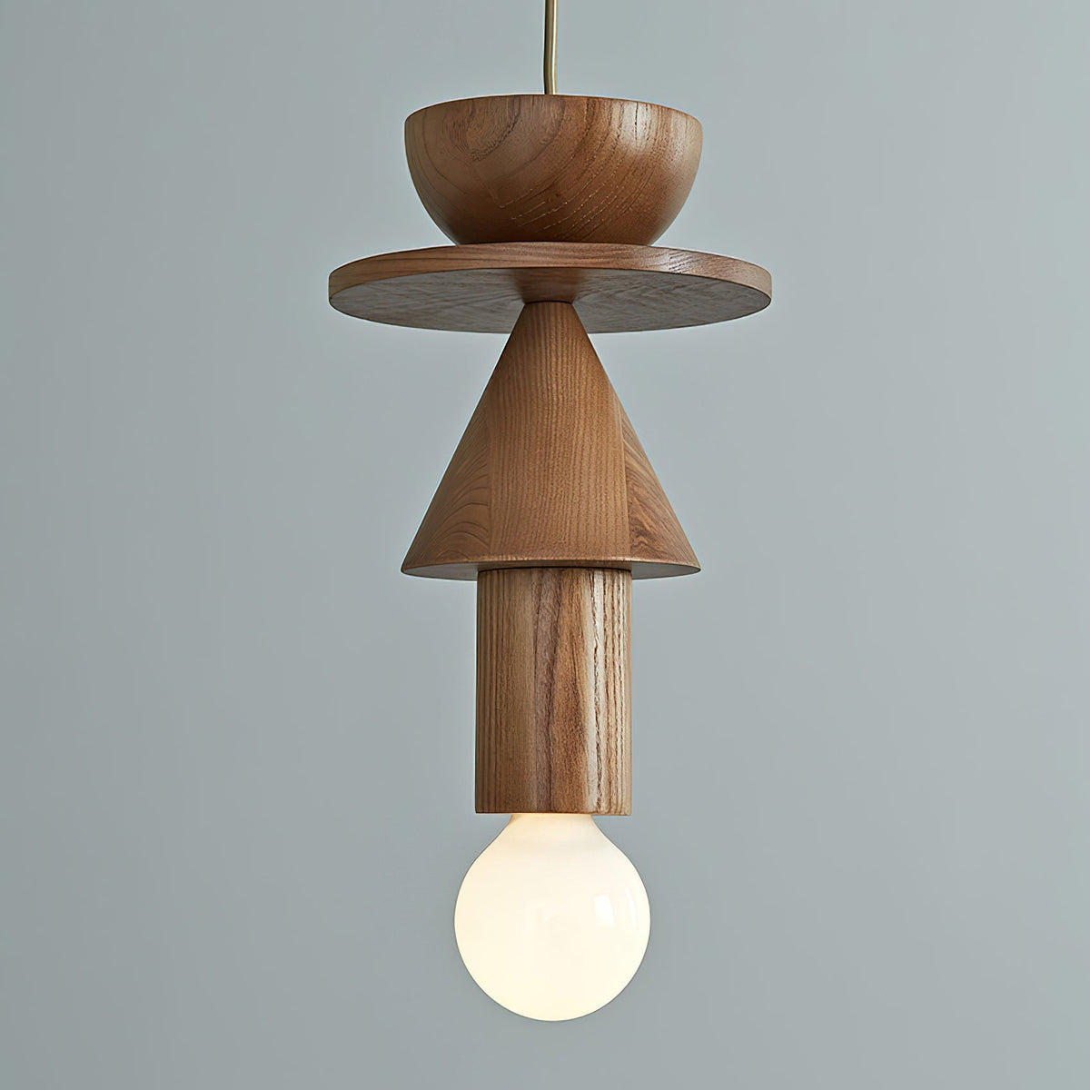 Ceiling mount and wiring detail for the Vanya Geometric Pendant Light.