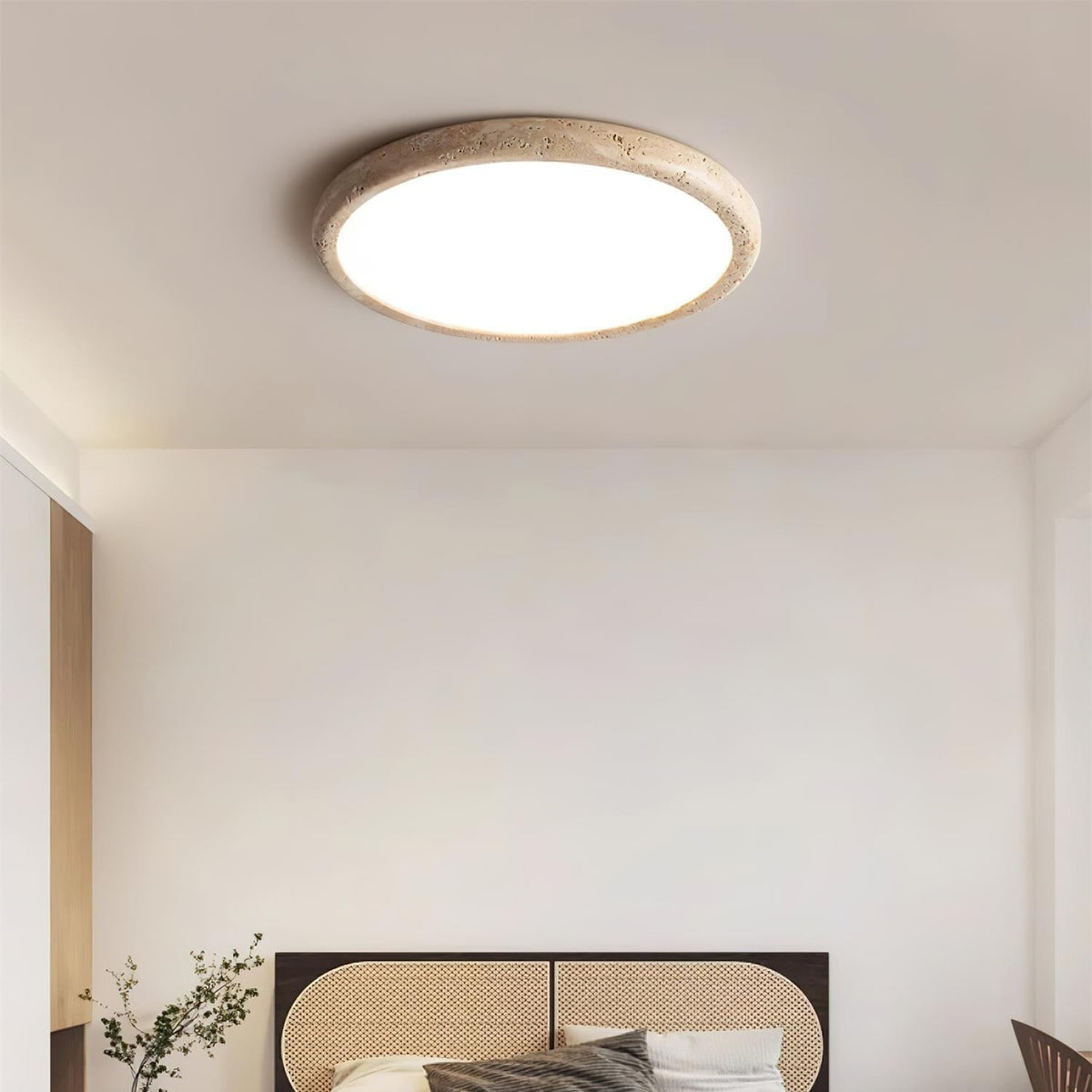 Ciro Travertine Ceiling Light-Neutral Decor