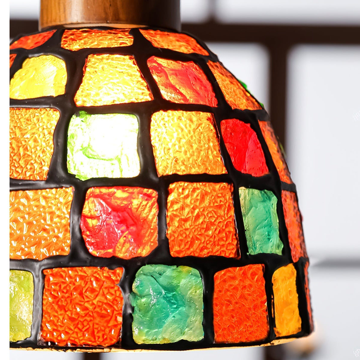 Angled view of the single Klima Pendant Light.