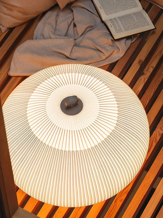 Nancy Lampe de Table en Tissu Moderne