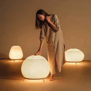 Nancy Lampe de Table en Tissu Moderne