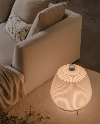 Nancy Lampe de Table en Tissu Moderne