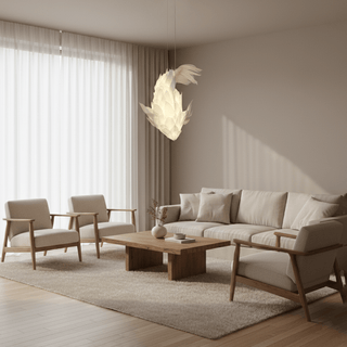 Koi Fish Inspired Chandelier-Neutral Decor