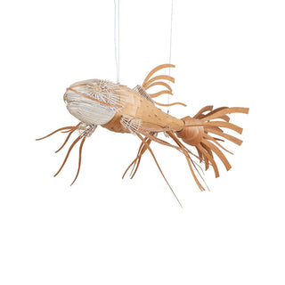 Lustra Lustre Bois Poisson Artisanal