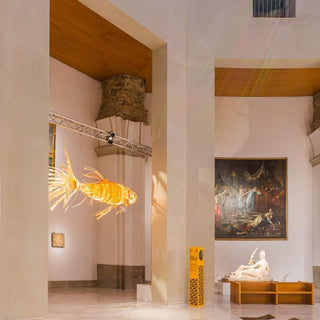 Lustra Lustre Bois Poisson Artisanal